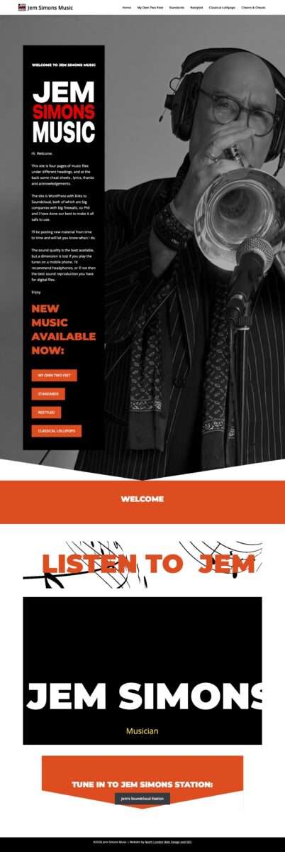 Music Website Design London